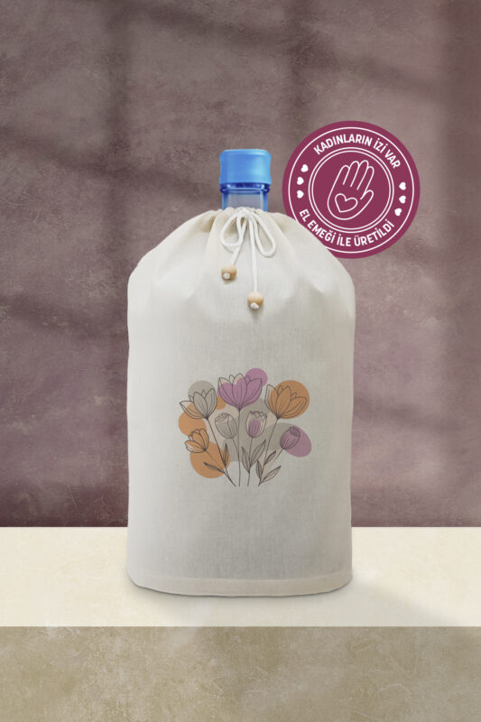 Boho Çiçekler Baskılı Damacana Kılıfı